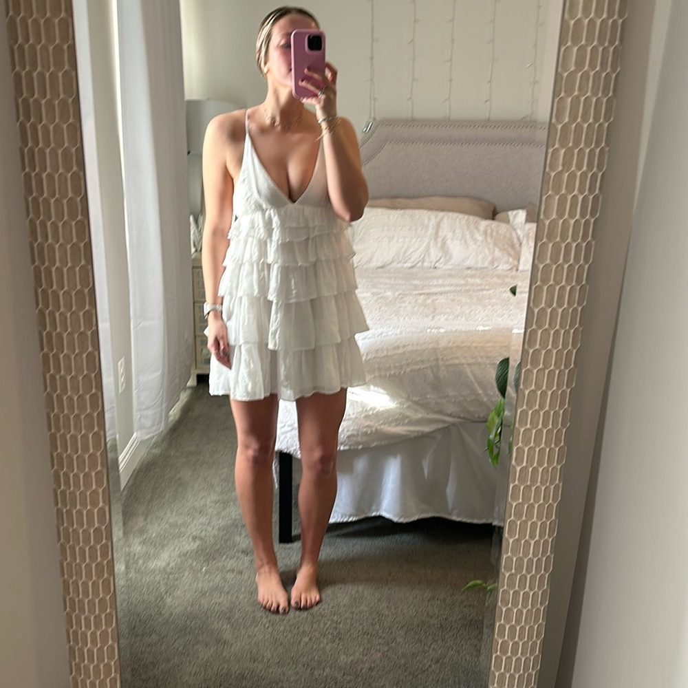 Mustard seed white dress new with tags